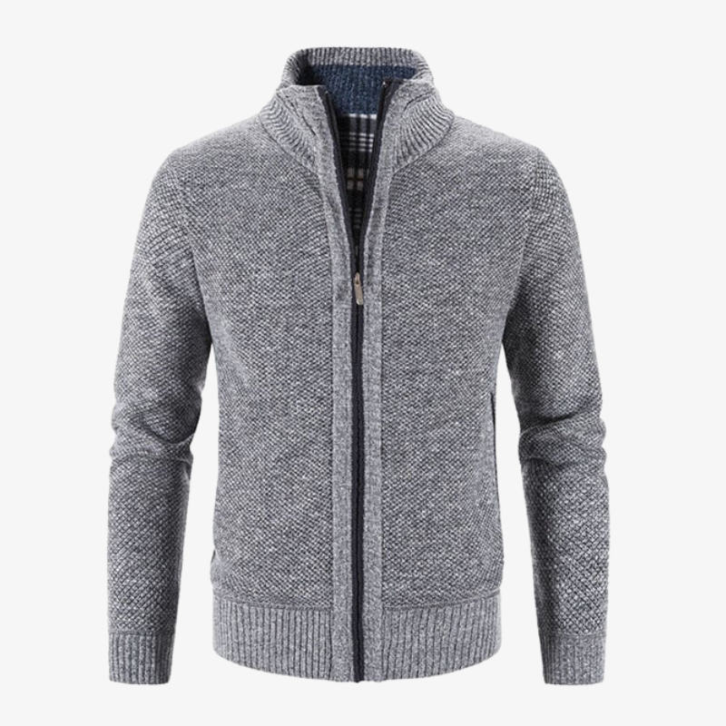 Cambridge Knit Zip Cardigan