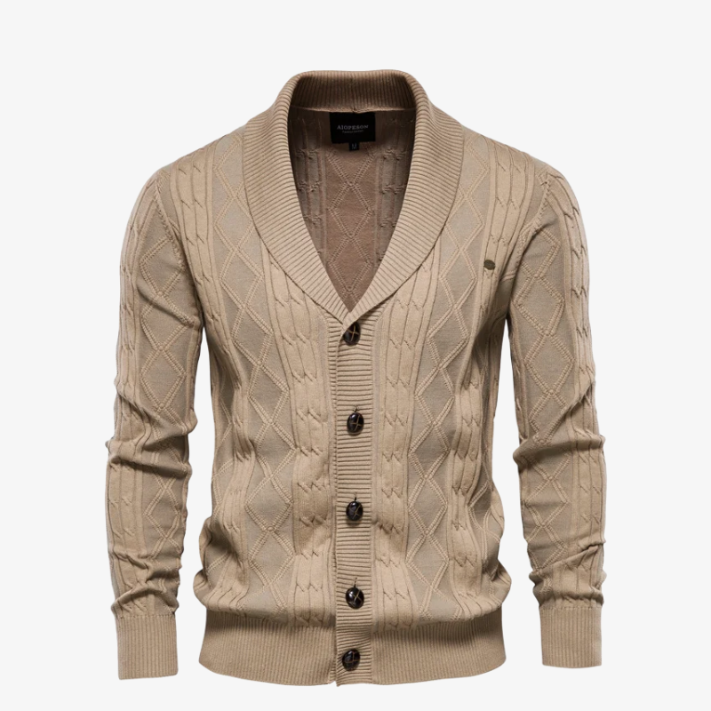 The Ascot Diamond Shawl Cardigan