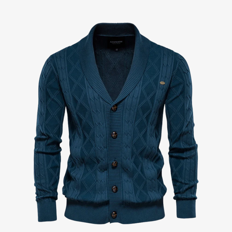 The Ascot Diamond Shawl Cardigan