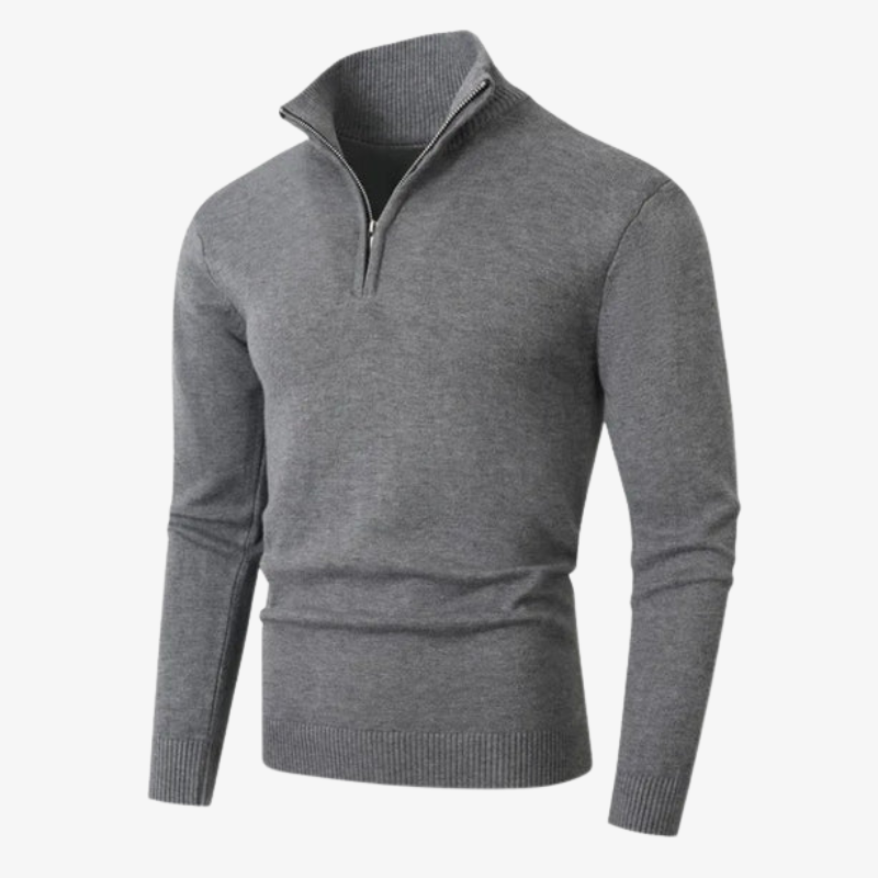 The Windsor Wool Quarter-Zip Jumper