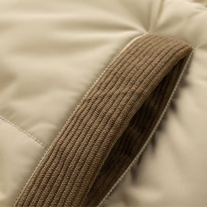 The Hackney Cord-Yoke Puffer Jacket