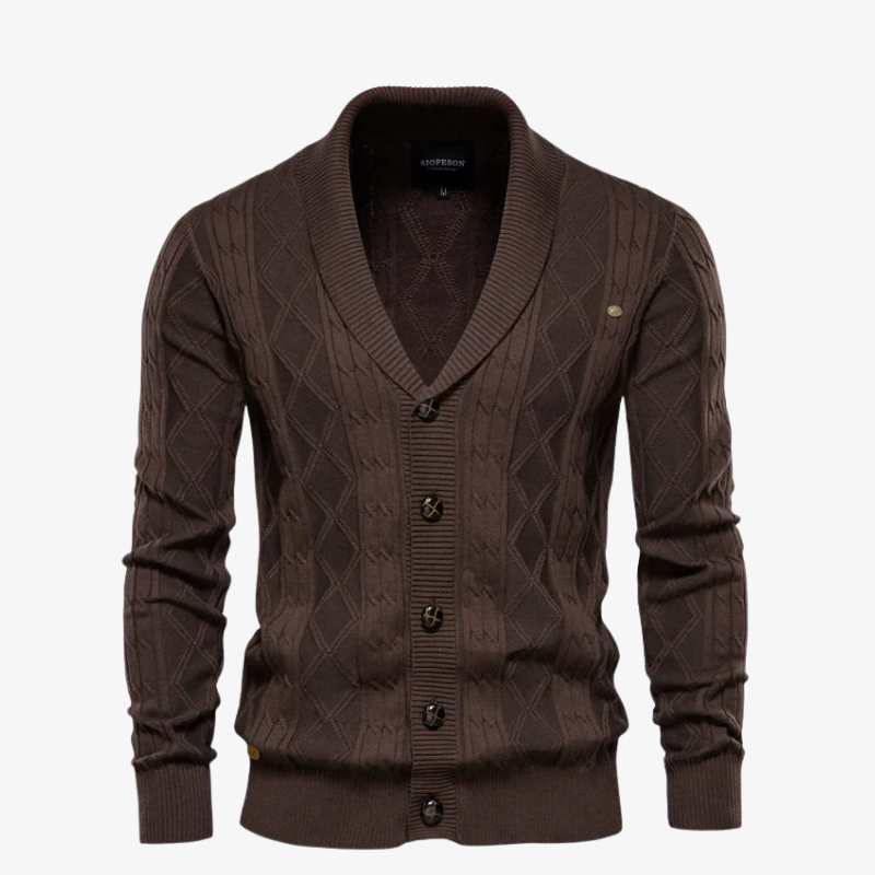 The Ascot Diamond Shawl Cardigan