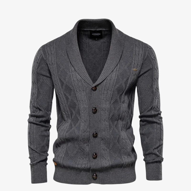 The Ascot Diamond Shawl Cardigan