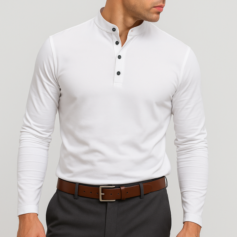 Luca Grandad Collar Shirt