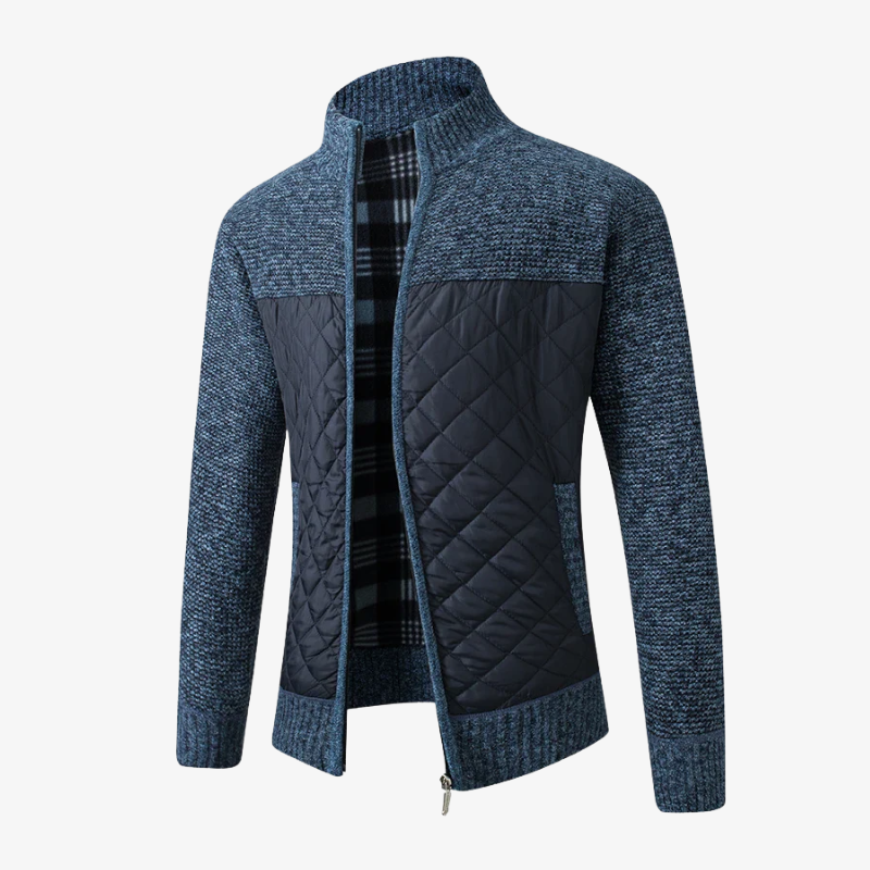 The Harris Quilted Panel Knit Jacket