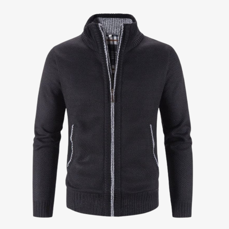 Cambridge Knit Zip Cardigan