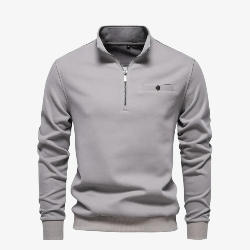 The Dover Cotton Quarter-Zip Jumper