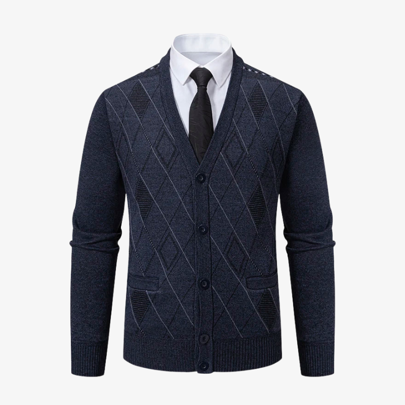 The St. Andrews Argyle Knit Cardigan