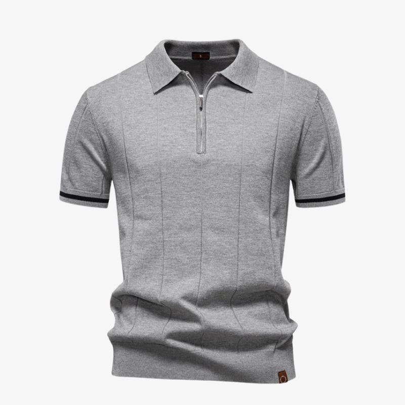 Brighton Knit Zip Polo
