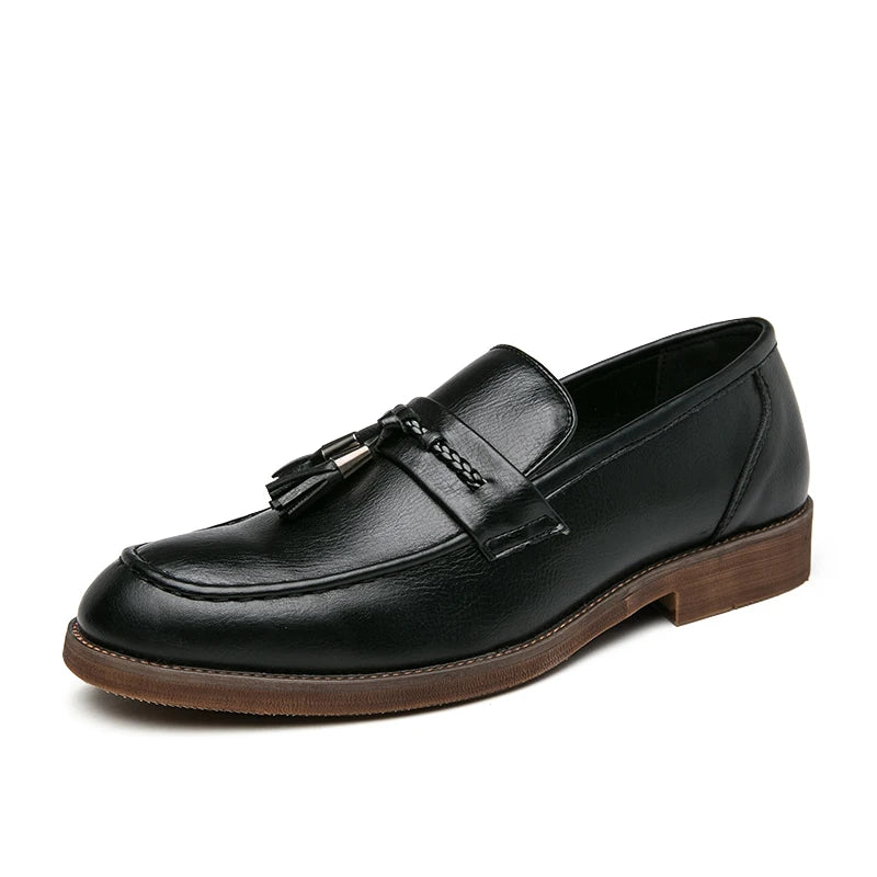 Leather Tassel Loafers